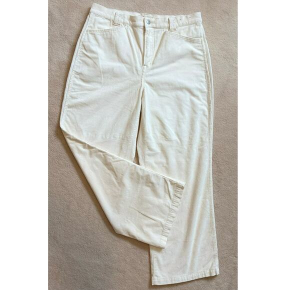 Madewell Emmett 2.0 Wide-Leg Pants in Corduroy Antique Cream Item NM364 Size 31 - Picture 13 of 14